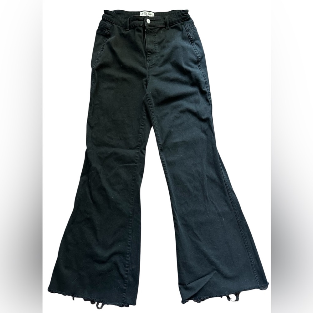 We The Free CRVY Black High-Waist Flared Jeans